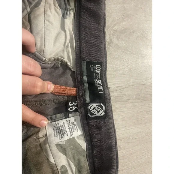 COUNTER CULTURE Vintage Utility Cargo Shorts 36 skater raver hip hop 90s 00s y2k - Picture 5 of 15